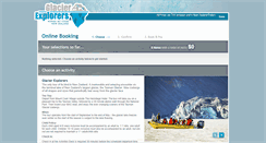 Desktop Screenshot of booking.glacierexplorers.com